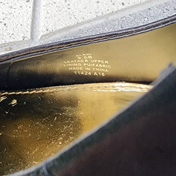 Lauren Ralph Lauren Alani Black Leather Stiletto Heels 9.5 - Picture 7 of 13